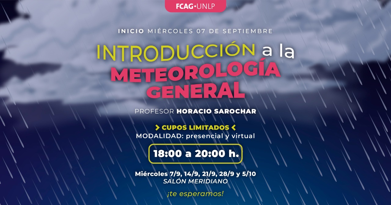 En la imagen se puede distinguir la venta del curso de meteorología y los datos de inscripción.
